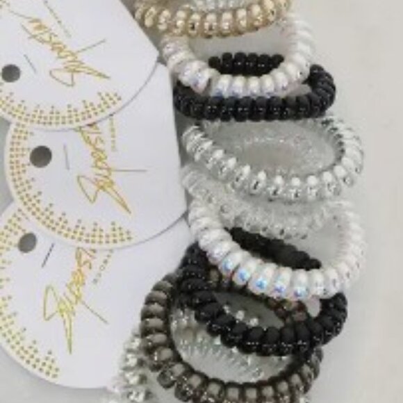 PHONE CORD HAIR TIES - Picture 2 of 2